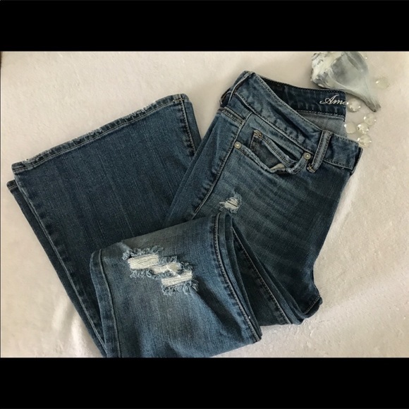 American Eagle Outfitters Denim - American Eagle 77' Hi-Rise Distressed Jeans